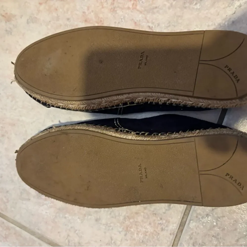 Prada Espadrilles logo flats platform shoes driving shoes loafers slip ons